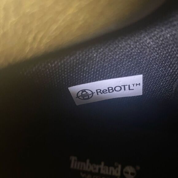 TIMBERLAND Women’s Rebolt  Boot Black Gold Size 6‎ Nubuck Suede Leather Lace Up - Picture 7 of 14